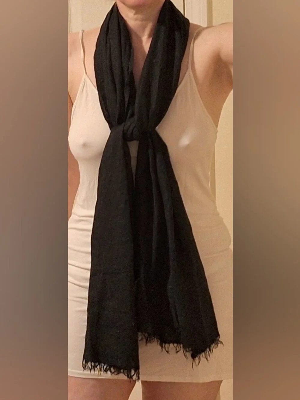 MANRICO CASCIMIR | Black Cashmere Wrap/Scarf